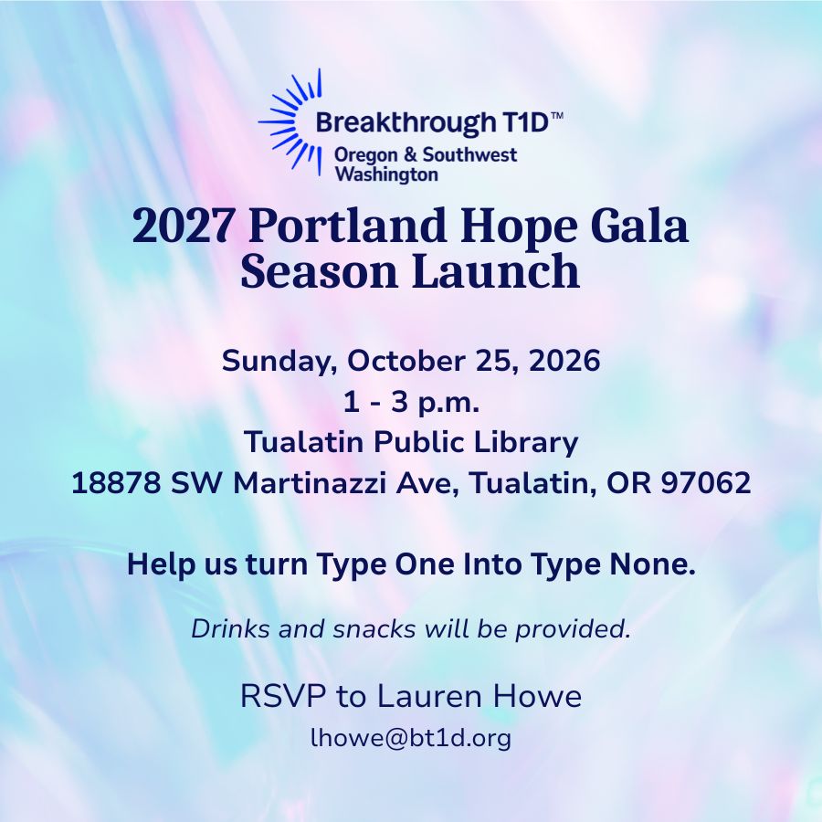 Breakthrough T1D Portland Hope Gala Launch