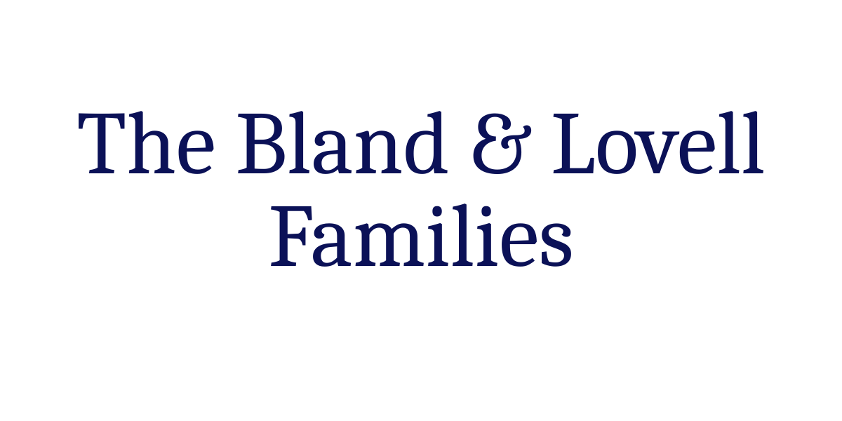 The Bland & Lovell Families
