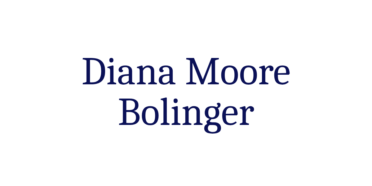 Diana Moore Bolinger