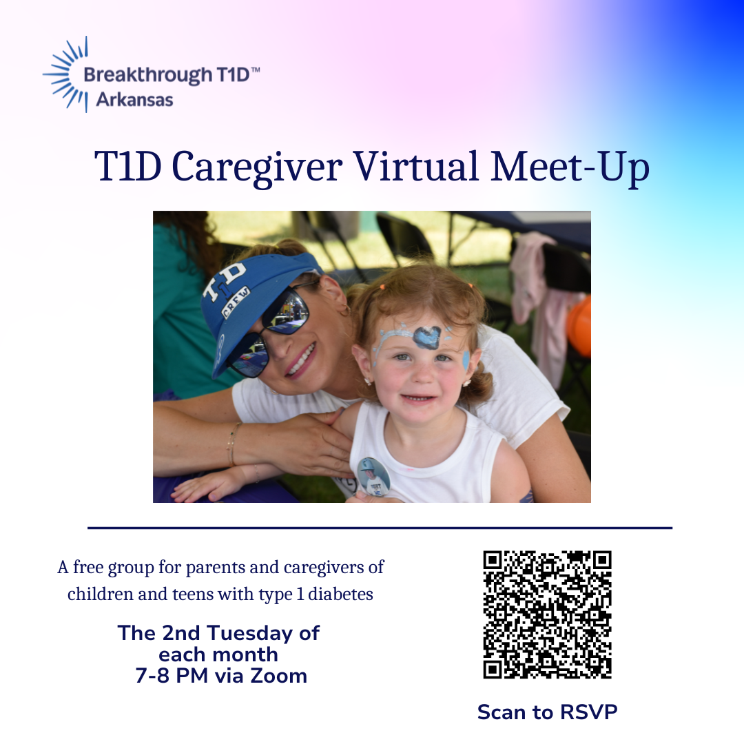 Arkansas T1D Caregiver Virtual Meet-Up (April)