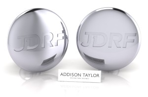 Breakthrough T1D - silver - cufflink
