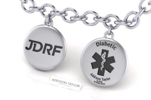 silver medic alert charm