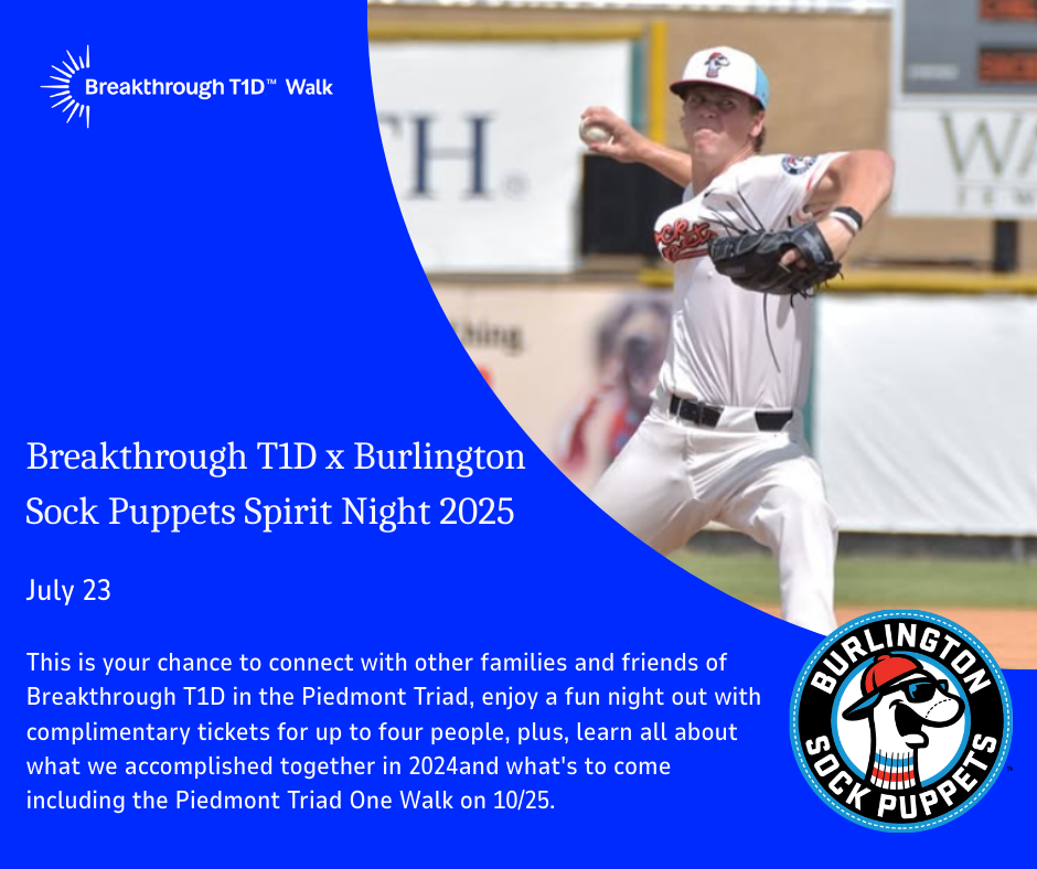 Breakthrough T1D x Burlington Sock Puppets Spirit Night 2025