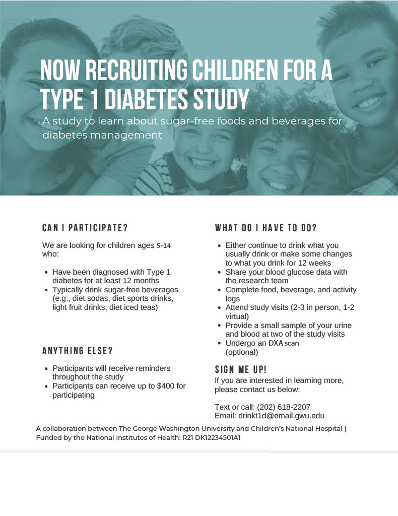 DRINK-T1D Clinical Trial Recruitment