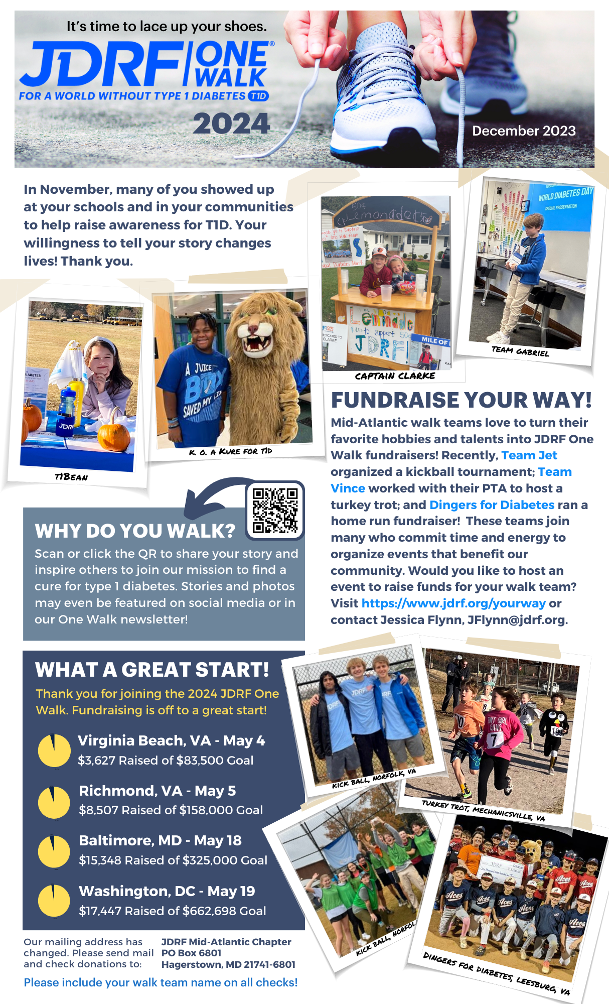 December 2023 One Walk Newsletter