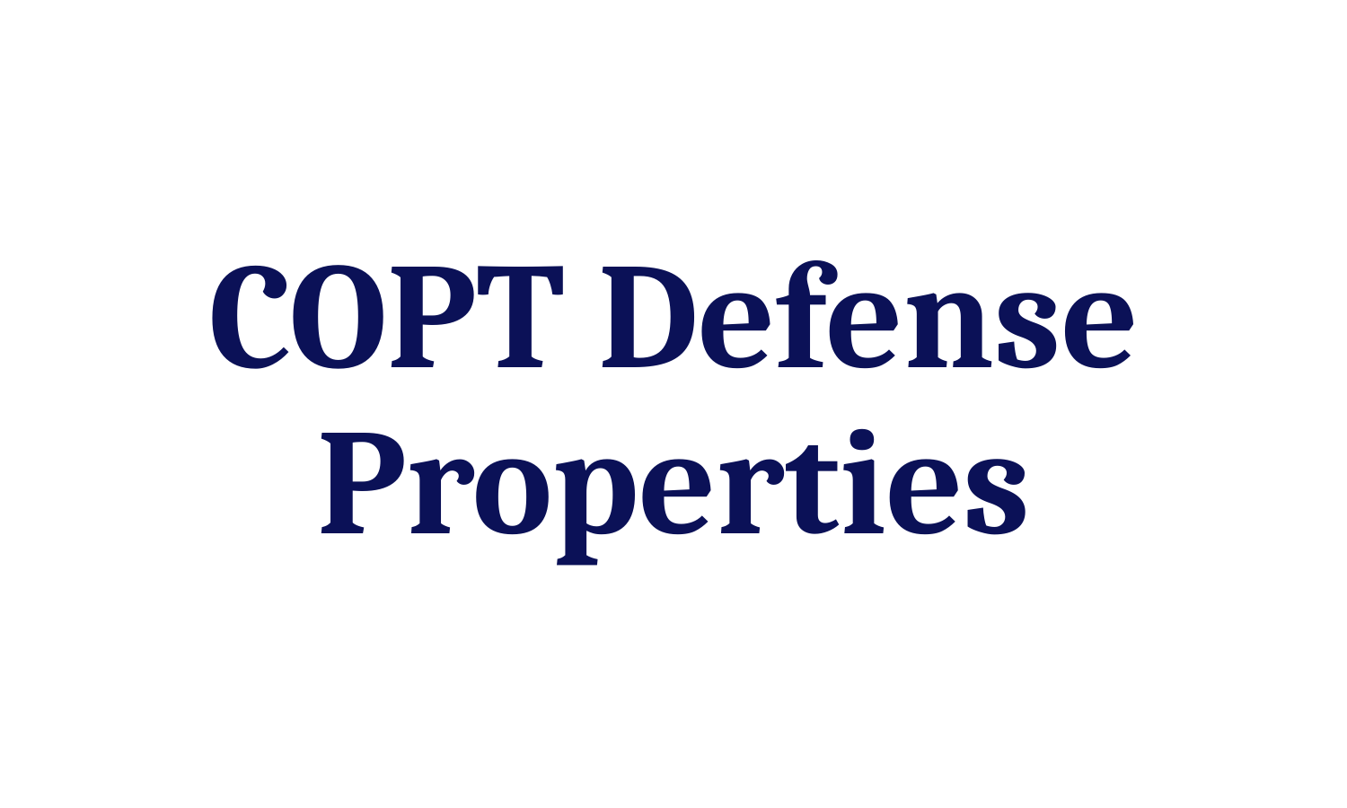 COPT Defense Properties
