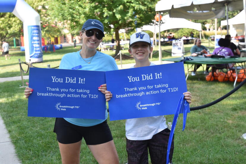 Volunteer at a 2025 Breakthrough T1D Walk