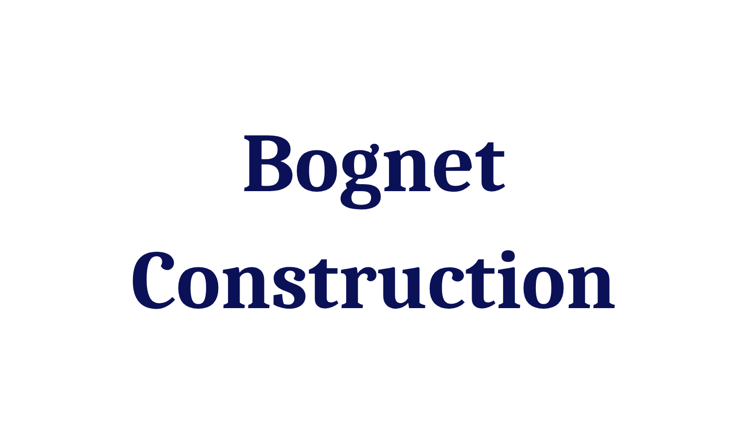 Bognet Construction