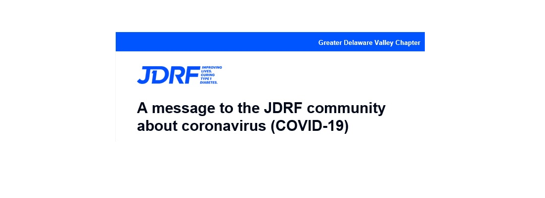 A message to the Breakthrough T1D community about coronavirus (COVID-19)