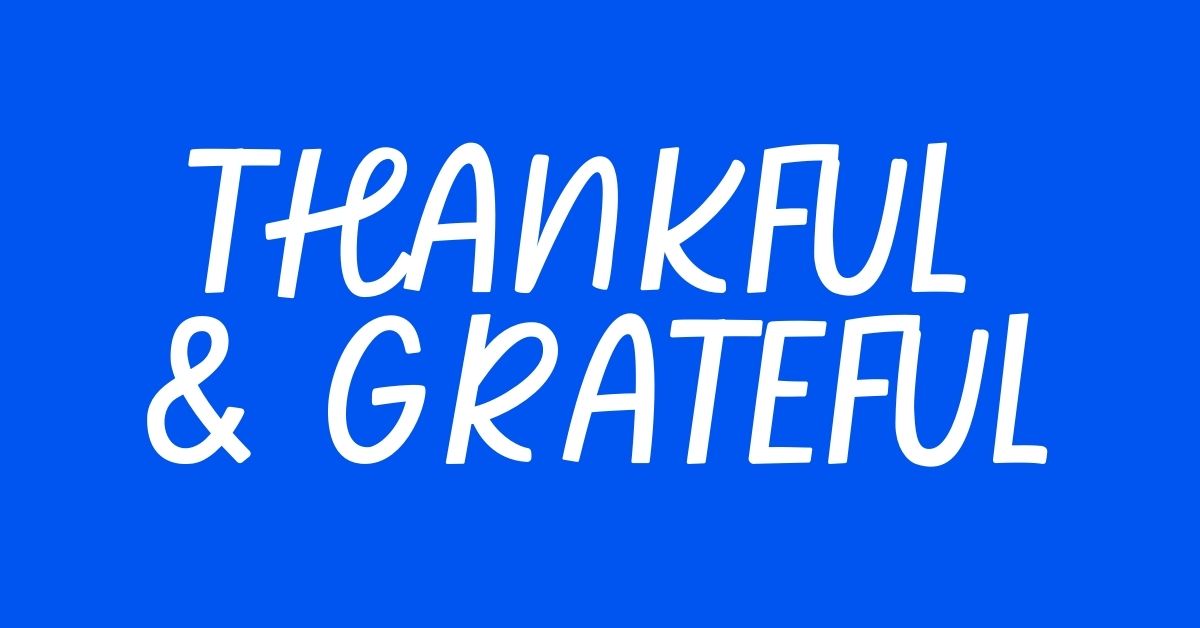 Thankful for YOU
