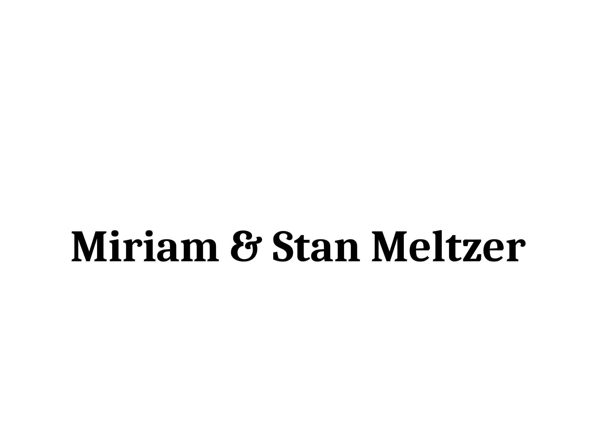 Miriam and Stan Meltzer