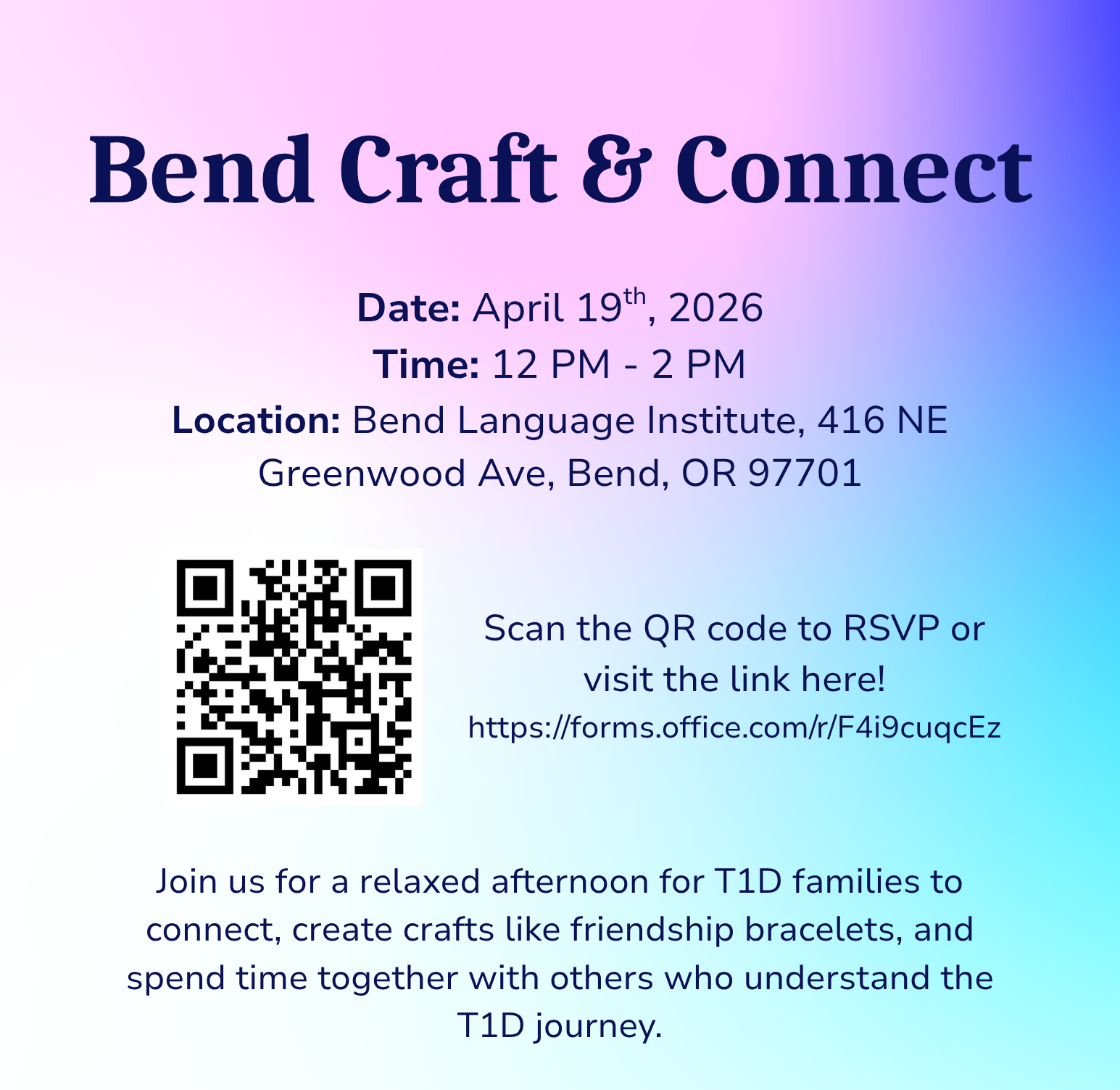 Bend, OR Family Craft & Connect