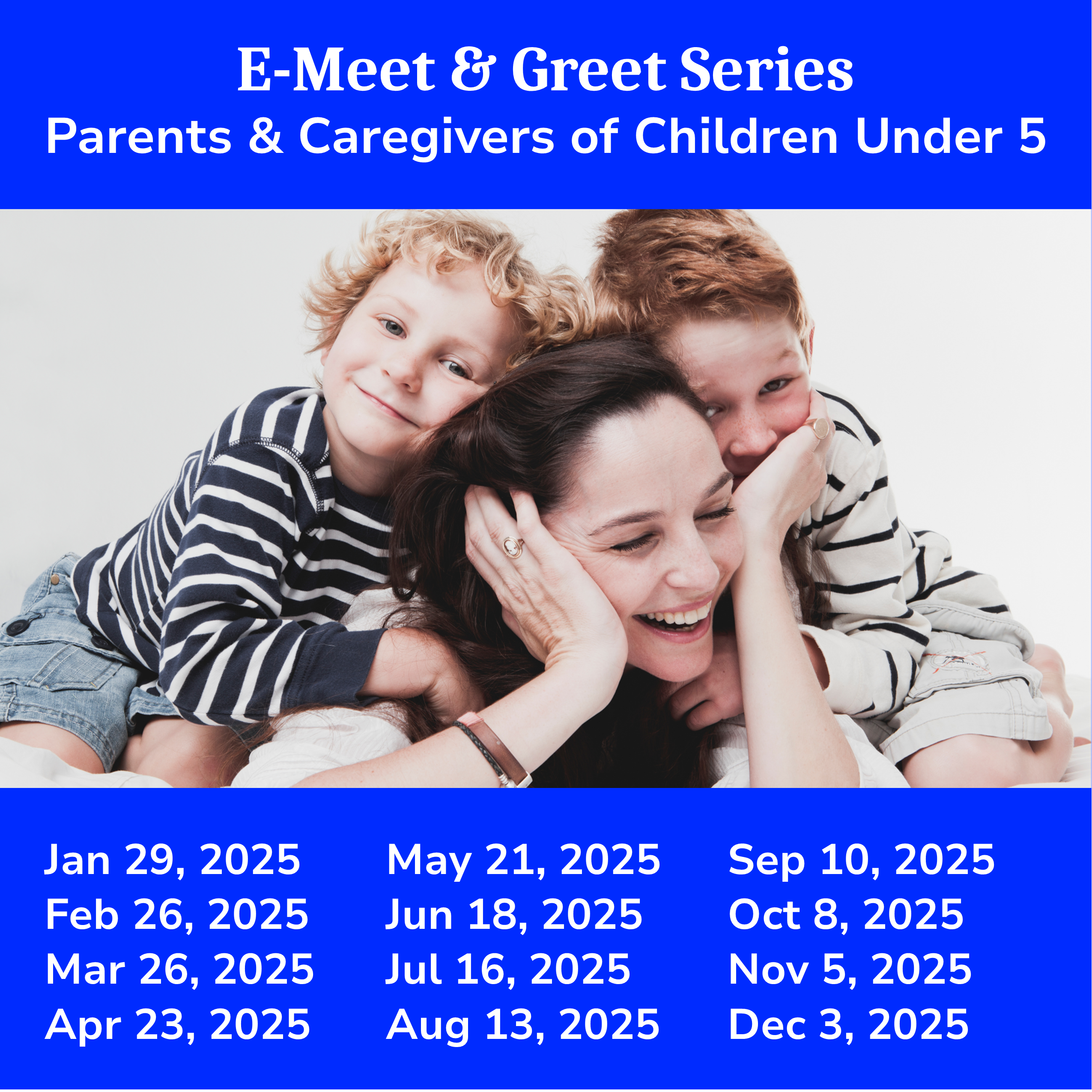 E-Meet & Greets for Parents/Caregivers of Children with T1D Under the Age of 5 (Recurring Every 4 Weeks)
