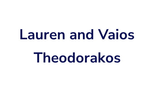 Lauren and Vaios Theodorakos