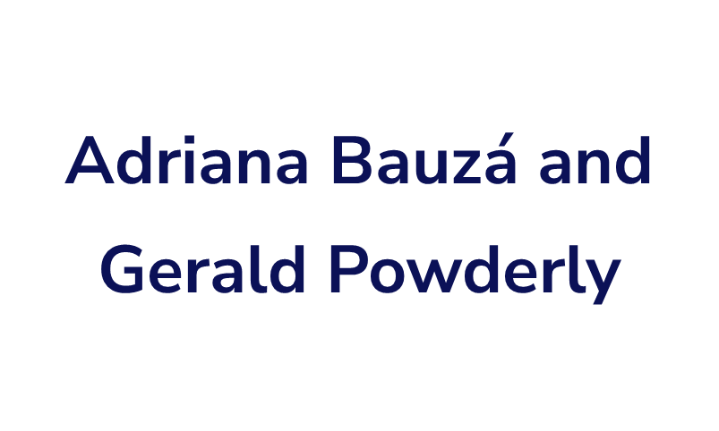 Adriana Bauzá and Gerald Powderly