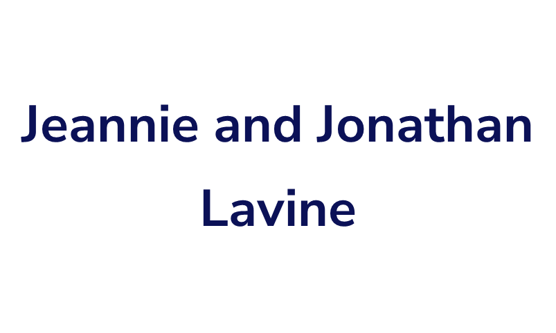 Jeannie and Jonathan Lavine