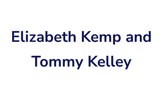 Elizabeth Kemp and Tommy Kelley