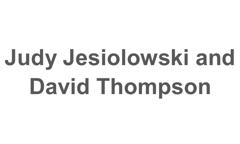 Judy Jesiolowski and David Thompson