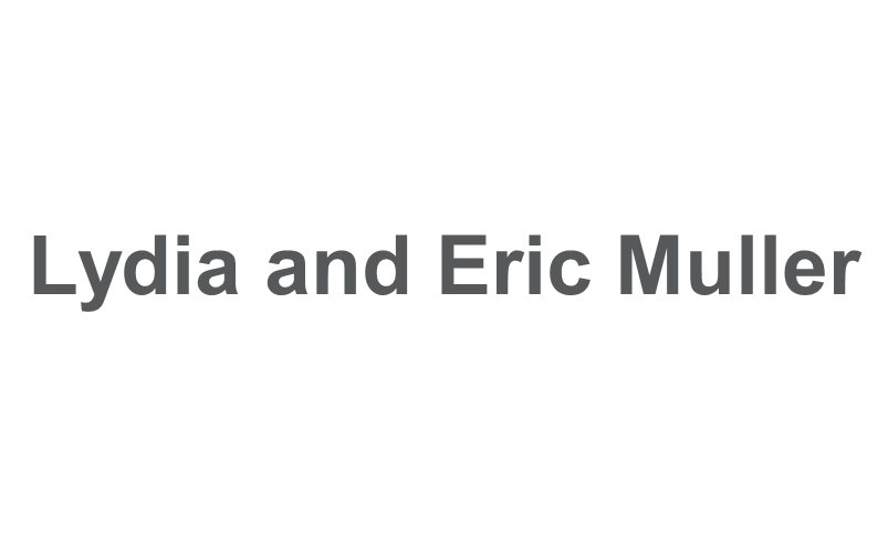 Lydia and Eric Muller