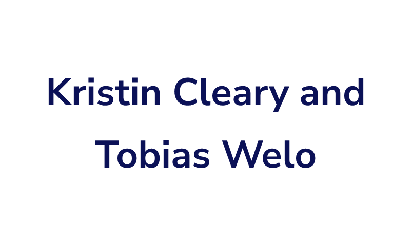 Kristin Cleary and Tobias Welo