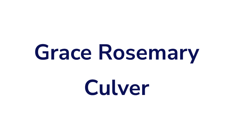 Grace Rosemary Culver