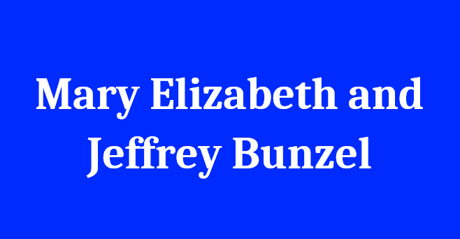 Mary Elizabeth & Jeffrey Bunzel