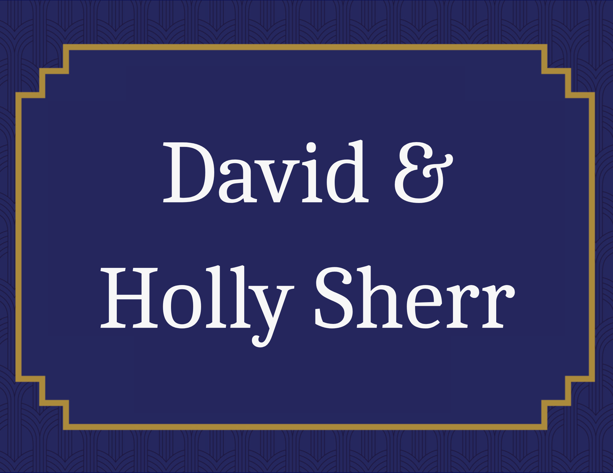 David and Holly Sherr