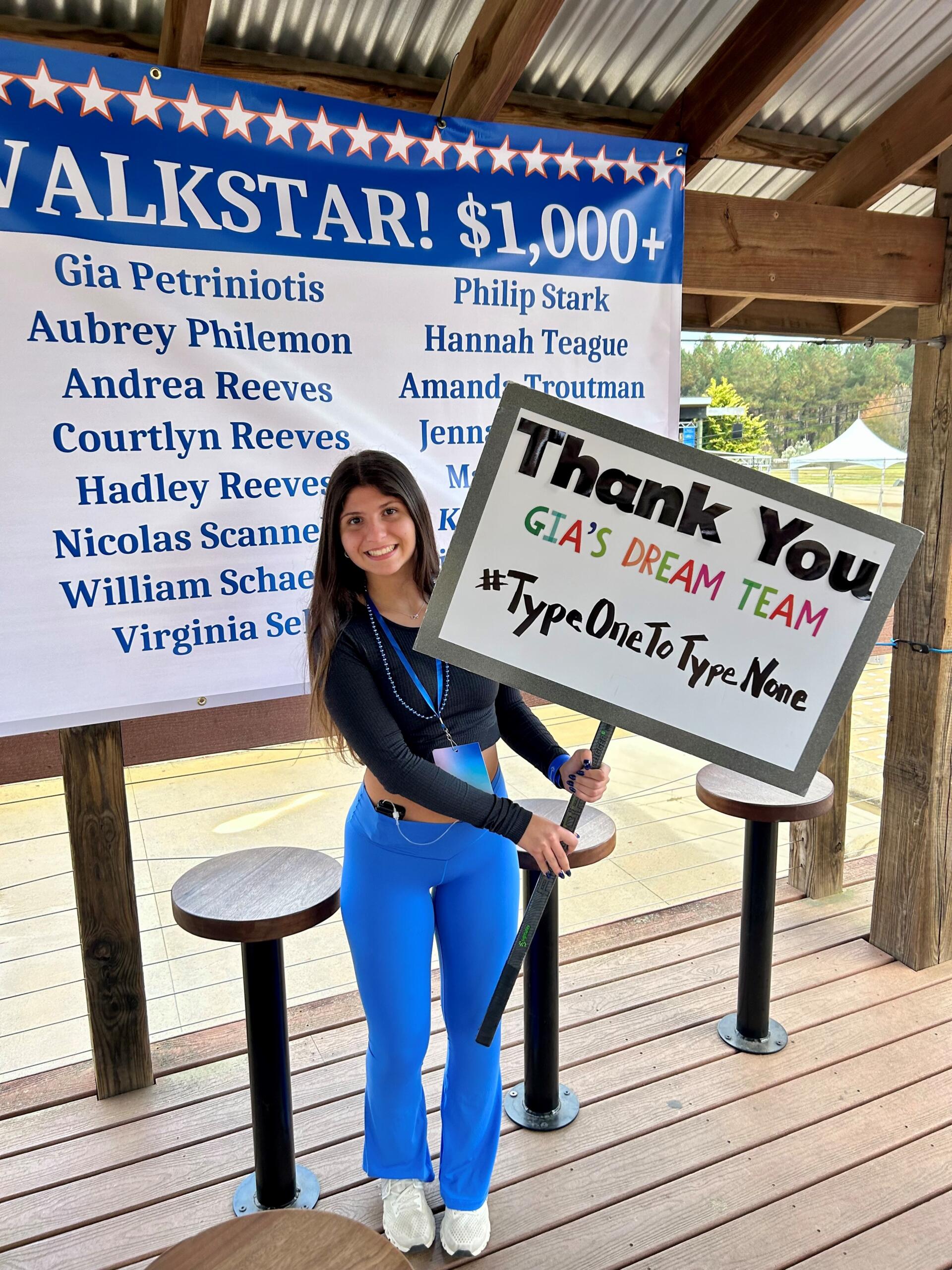 Diabetes Awareness Month Champion, Gia Petriniotis