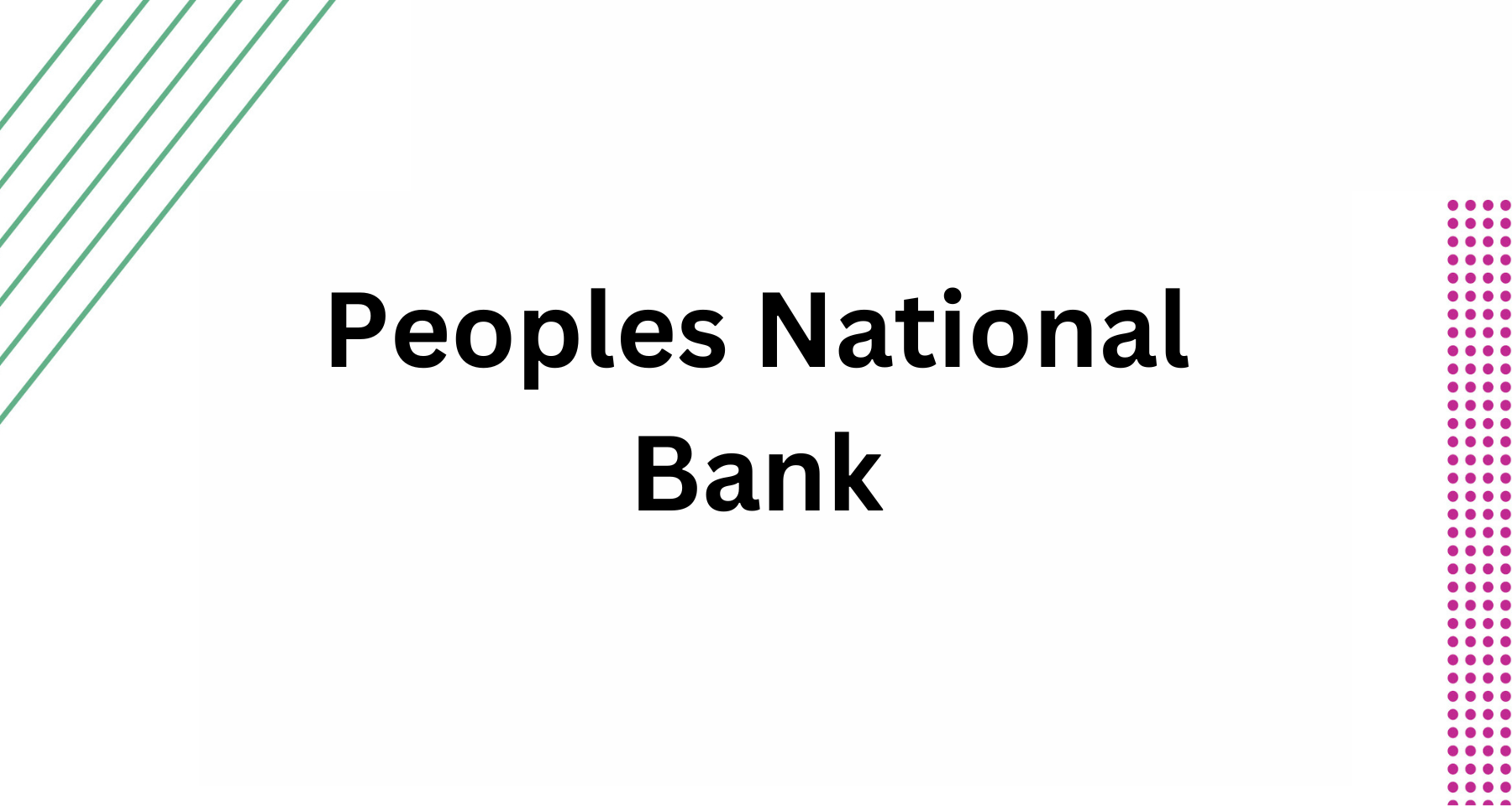Peoples National Bank