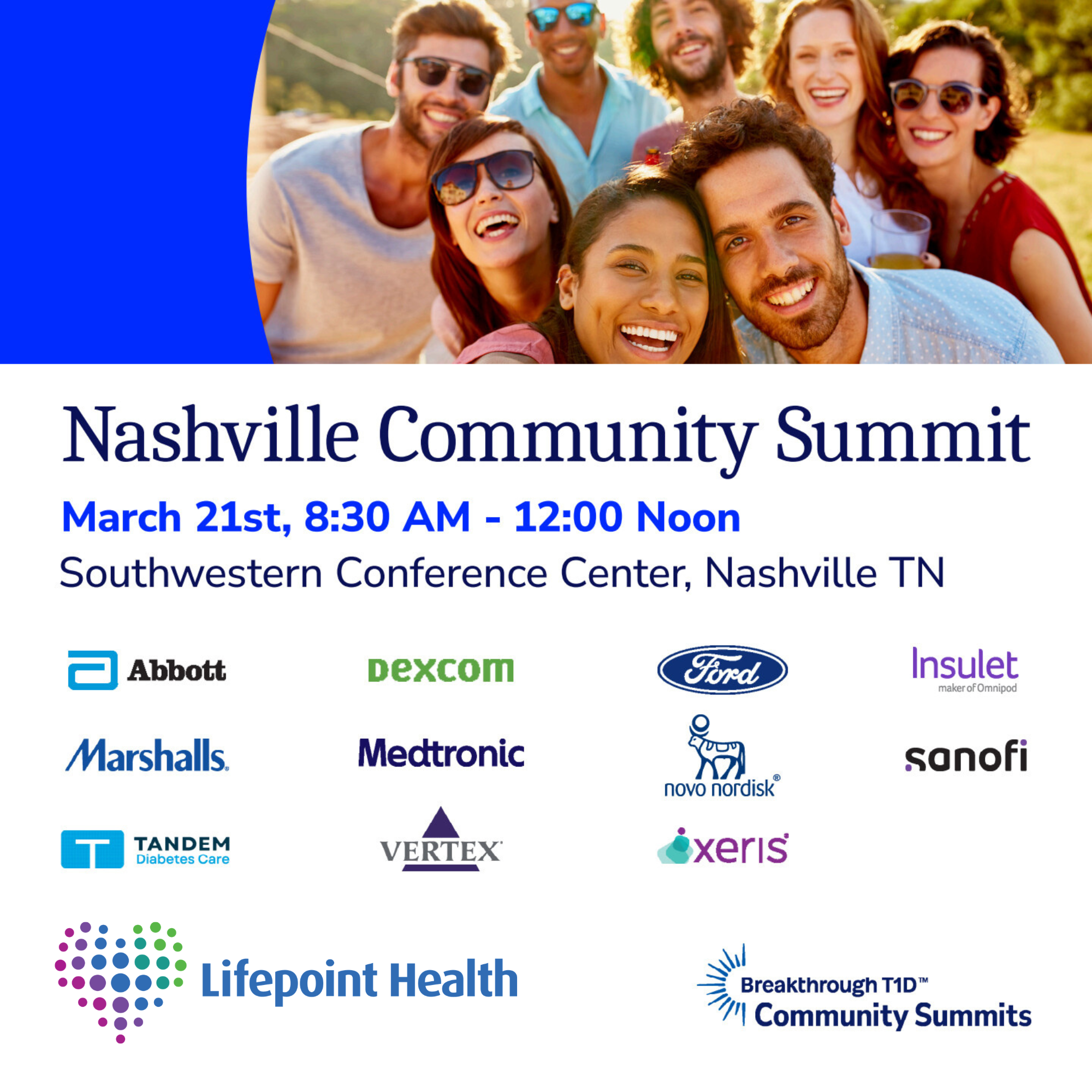 Breakthrough T1D Community Summit- Nashville, TN