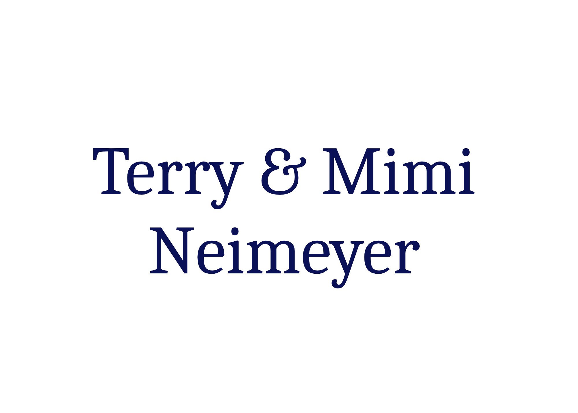 Terry & Mimi Neimeyer