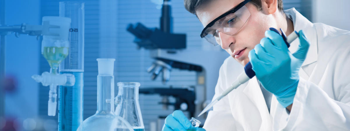 Scientist at work in the lab