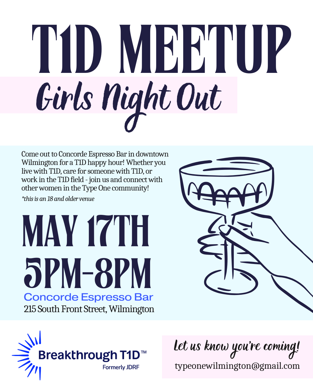 T1D Meetup – Girl’s Night Out Wilmington
