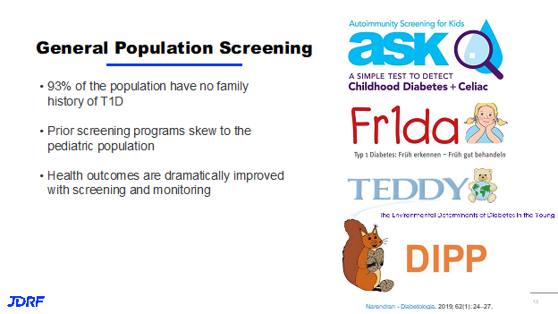 General Population Screening for T1D