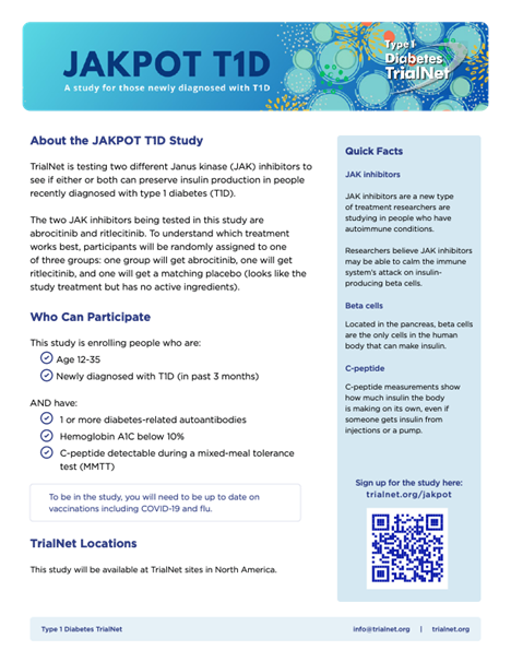 JAKPOT T1D Study