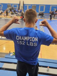 Reese at Saratoga Invitational for wrestling