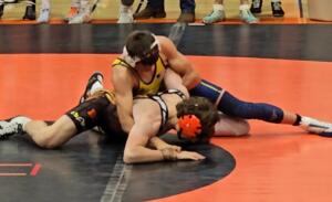 Reese on the wrestling mat