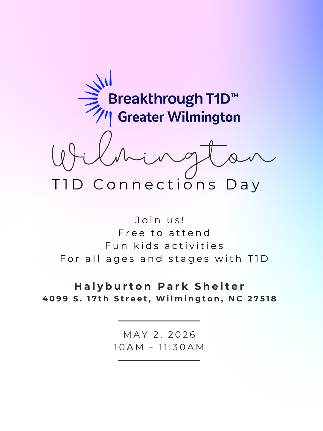 T1D Connections Day at Halyburton Park