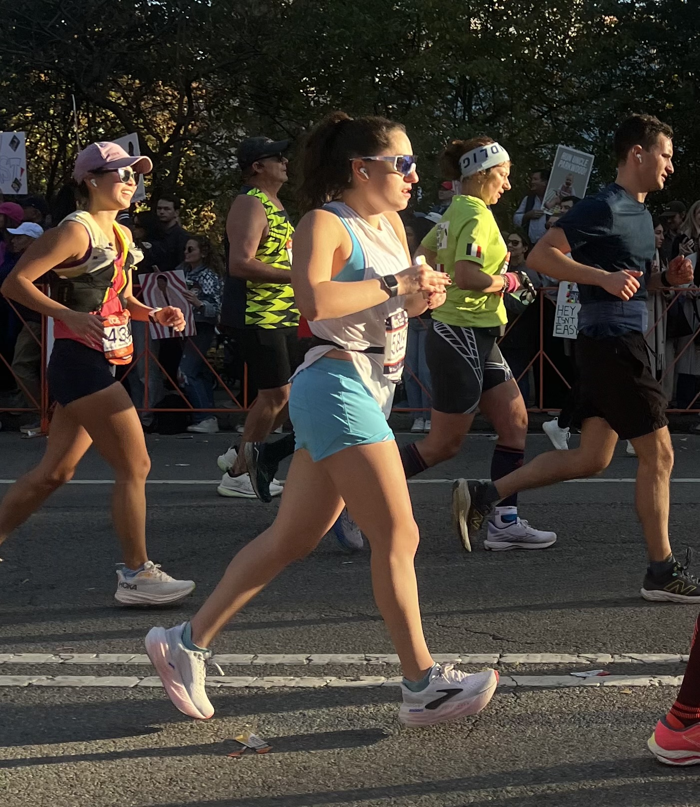 Hannah Jackman at the New York City Marathon