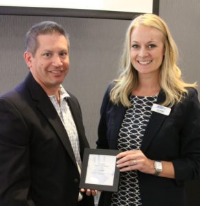 KMTV Bews Director, Joe Spadea & Omaha-Council Bluffs Chapter Executive Director, Laci Naber