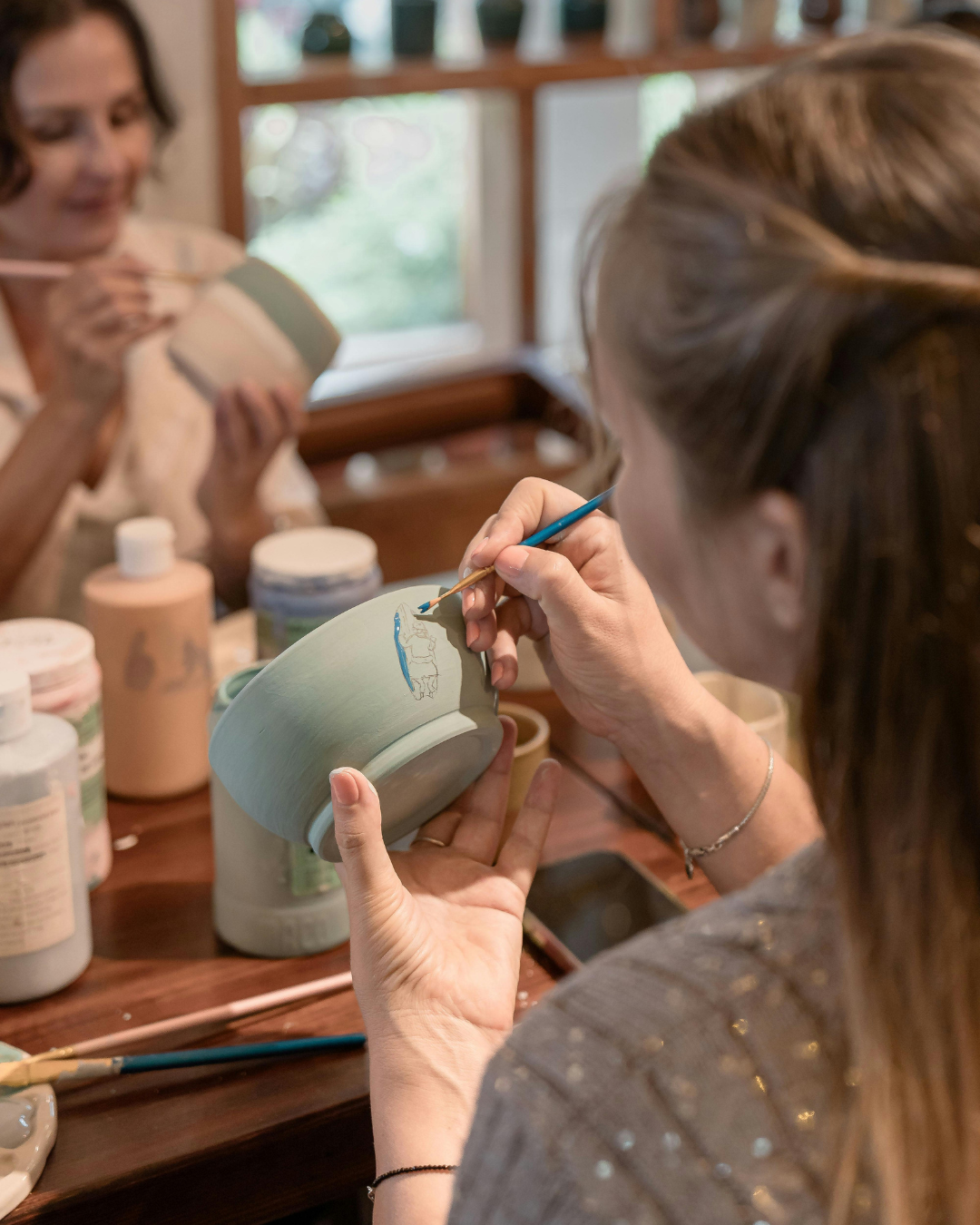T1D Adult Connection Pottery Painting
