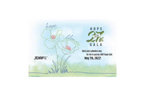 It’s coming soon!  27th Annual Breakthrough T1D Hope Gala on May 7, 2022