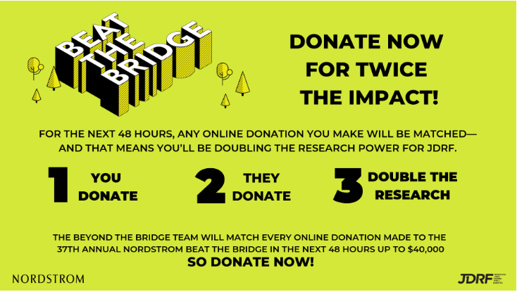 Double Your Beat the Bridge Donations!