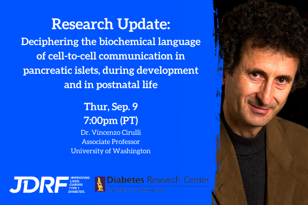 Breakthrough T1D Research Update- You are Invited to Learn About New Discoveries in Islet Cell Regeneration