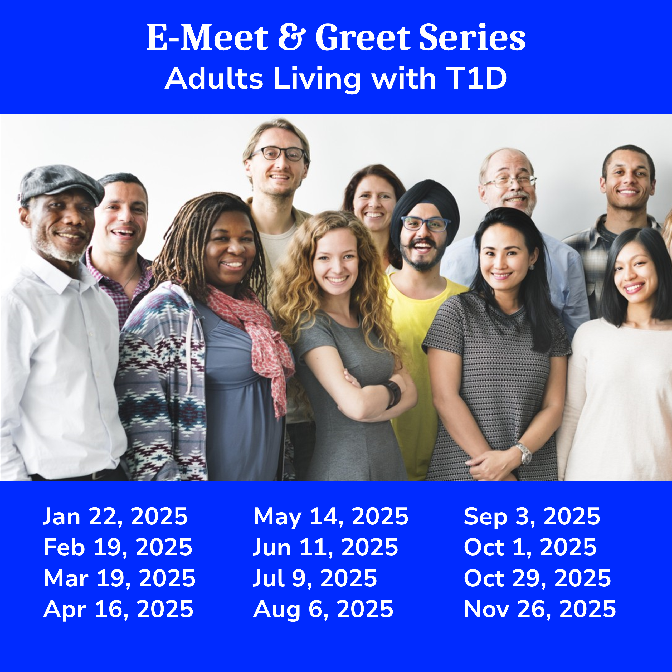E-Meet & Greets for Adults Living with T1D (Recurring Every 4 Weeks)