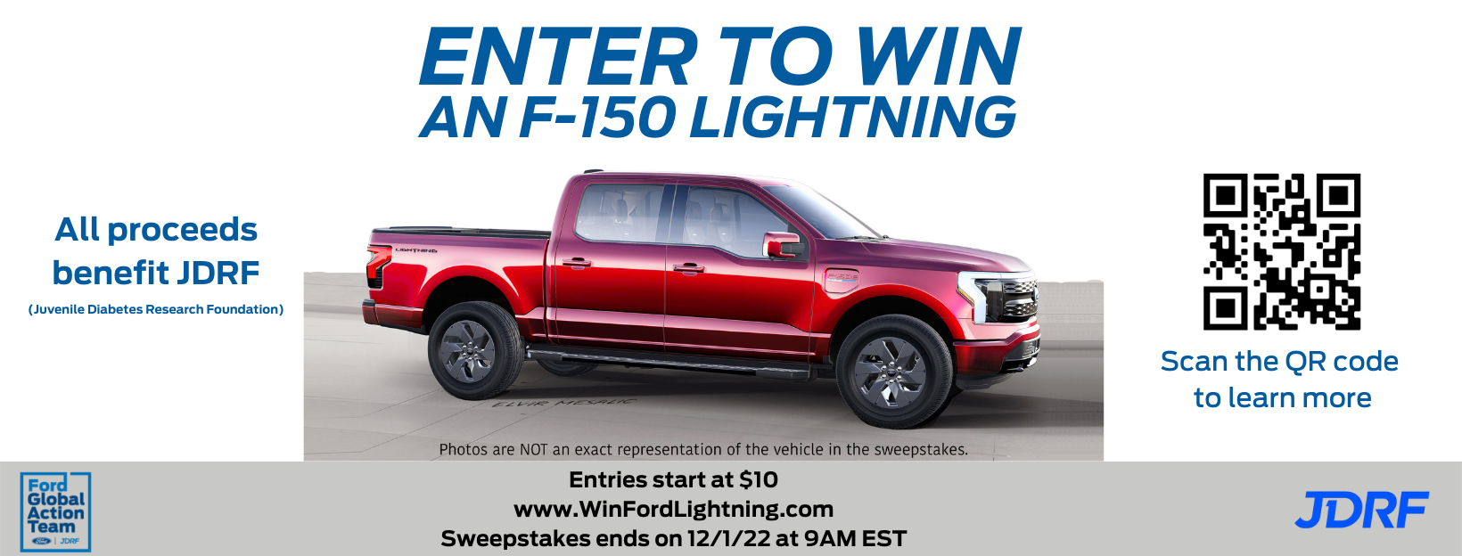 Raise Funds. Enter to Win a Four-Door Electric Truck.