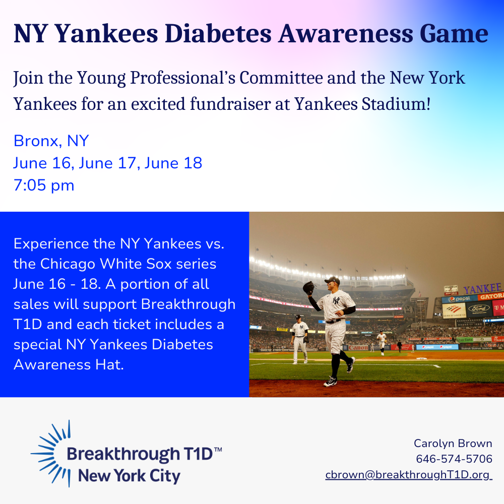 NY Yankees Diabetes Awareness Game