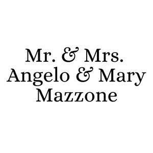 Angelo & Mary Mazzone