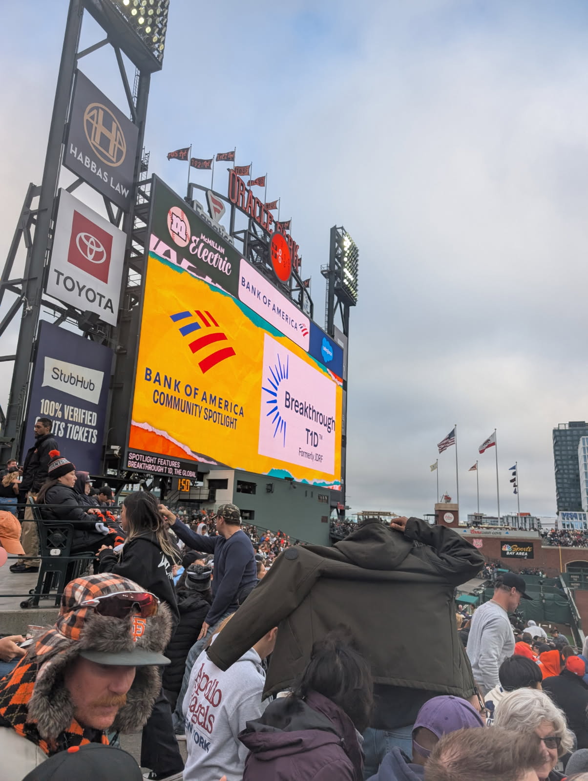 Breakthrough T1D Night with the San Francisco Giants