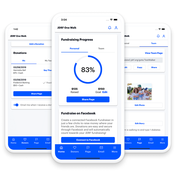 Breakthrough T1D fundraising on the go!